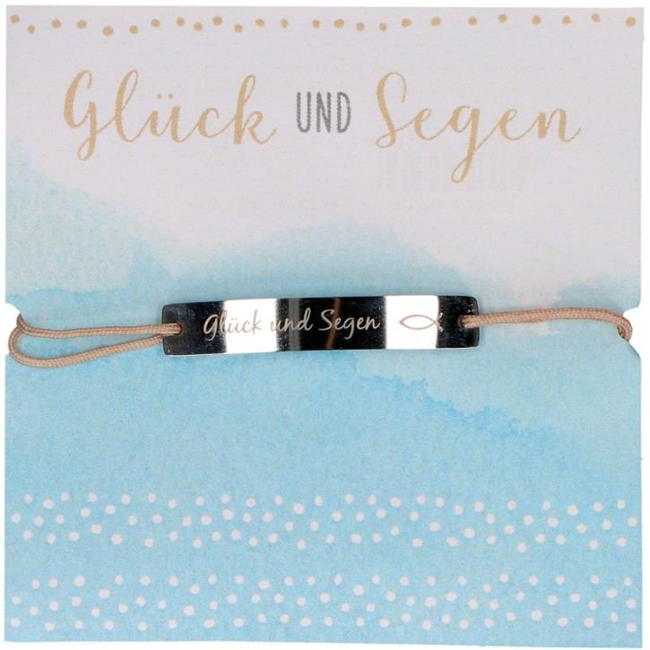 Textil-Armband - Glück und Segen