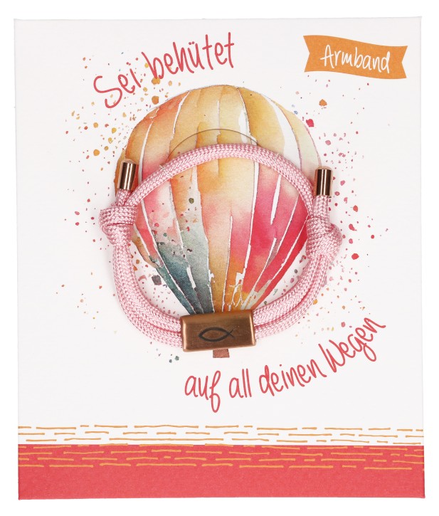 Textil-Armband - Sei behütet auf all deinen Wegen