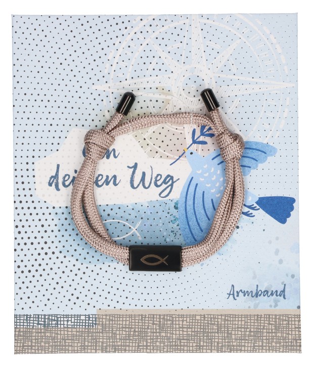 Textil-Armband - Geh deinen Weg