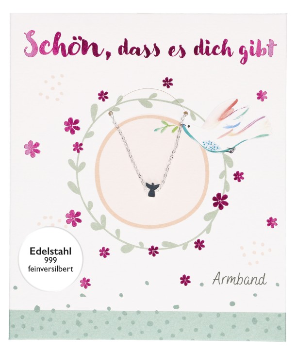Edelstahl-Armband - Schön, dass es dich gibt