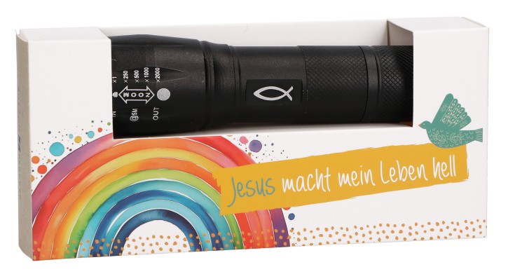 LED-Taschenlampe - Jesus macht mein Leben hell