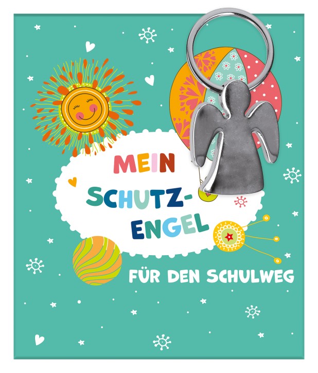 Schlüsselanhänger - Mein Schutzengel für den Schulweg
