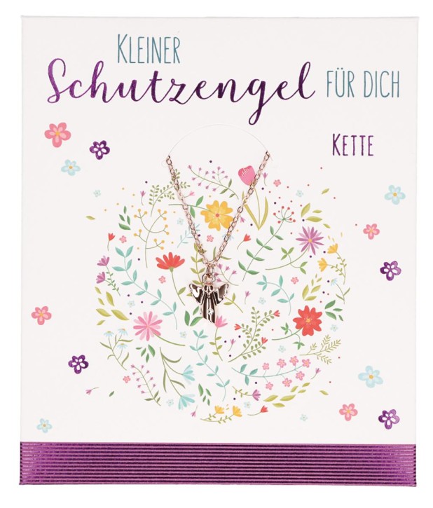 Metall-Kette mit Engel-Anhänger - Kleiner Schutzengel für dich