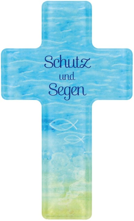 Kreuz aus Acrylglas Schutz und Segen