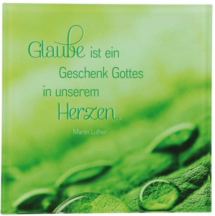 Glasrelief Geschenk Gottes