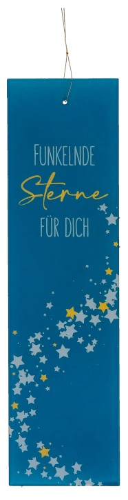 Glasrelief zum Aufhängen - Sterne