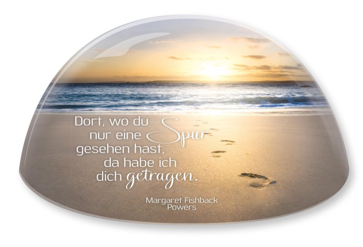 GlasMoment - Spuren im Sand