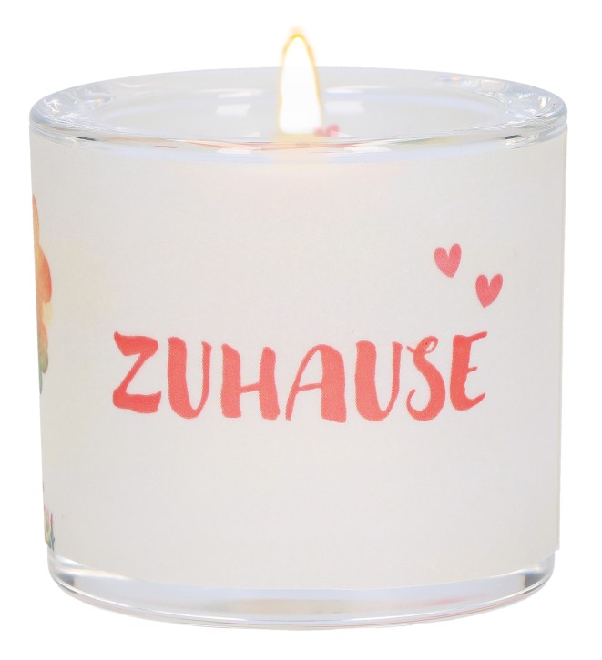 Windlicht aus Glas - Zuhause