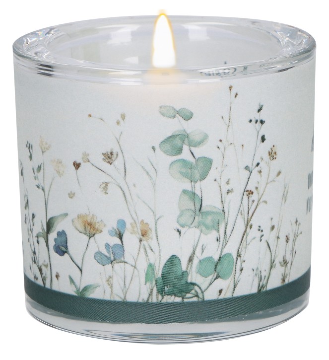 Glaswindlicht zur Trauer - Wo Trauer ist, da ist auch Liebe