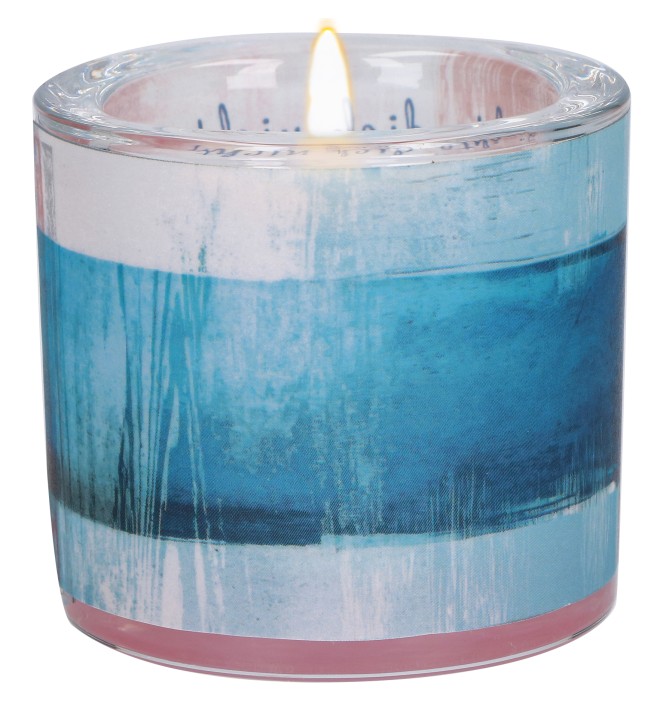 Windlicht aus Glas - Jahreslosung 2027