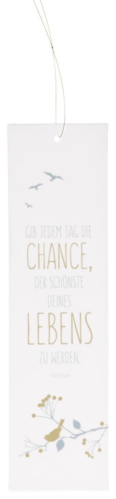 Wandtafel aus Porzellan - Die Chance