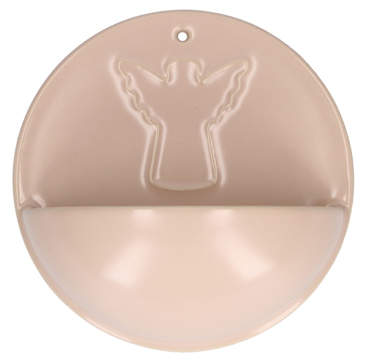 Weihwasserbecken aus Porzellan - Engel