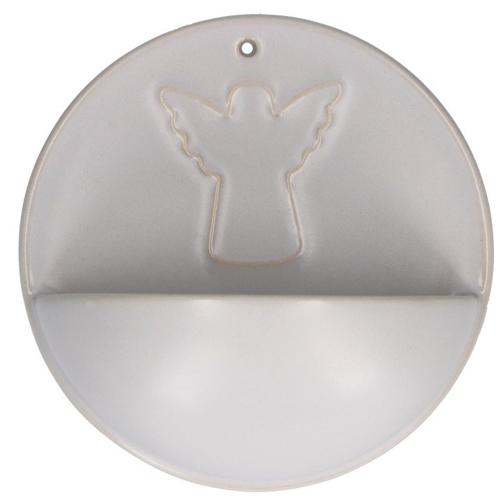 Weihwasserbecken aus Porzellan - Engel