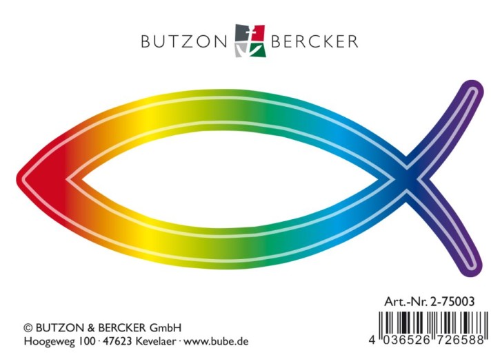 Autoaufkleber Regenbogenfisch