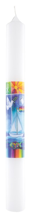 Symbolkerze Druckmotiv 400x40 mm