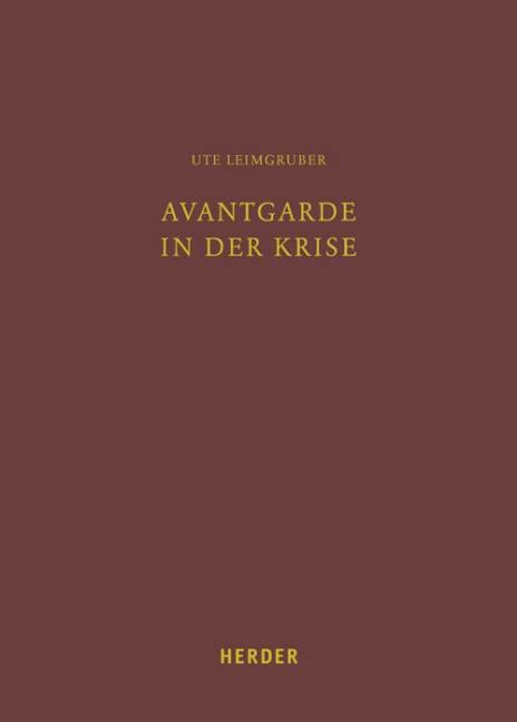 Avantgarde in der Krise