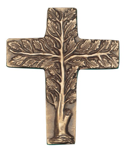 Bronzekreuz Lebensbaum Haussegen Hochzeit 20 cm Bronze Cross Tree of Life 