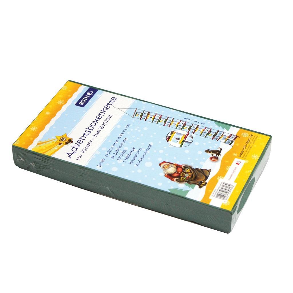 Adventsboxenkette zum Befüllen für Kinder