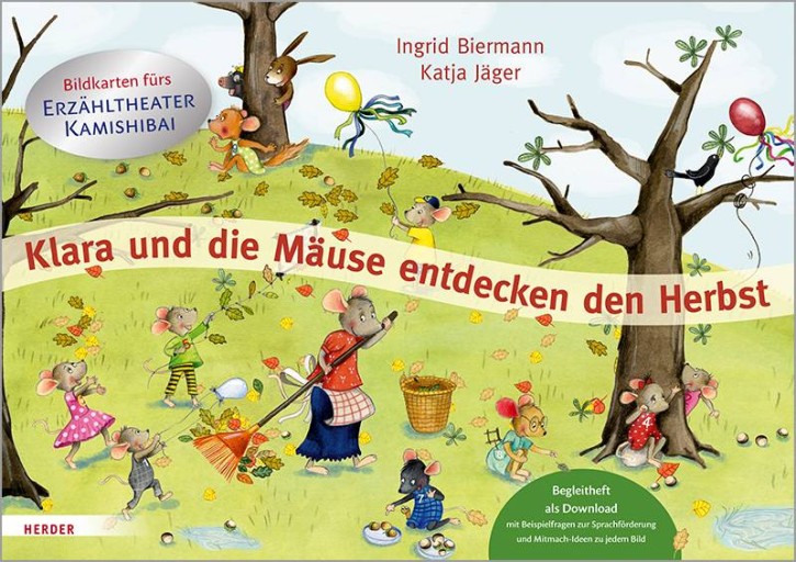 Klara und die Mäuse entdecken den Herbst. Bildkarten fürs Erzähltheater Kamishibai