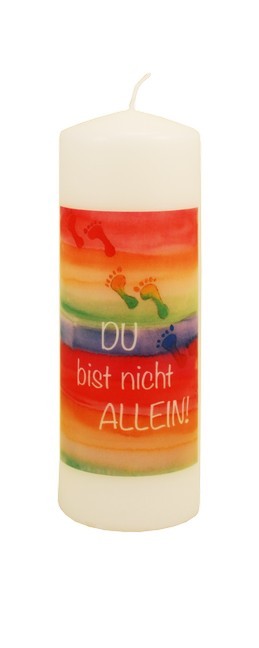 Kerze Du bist nicht allein!