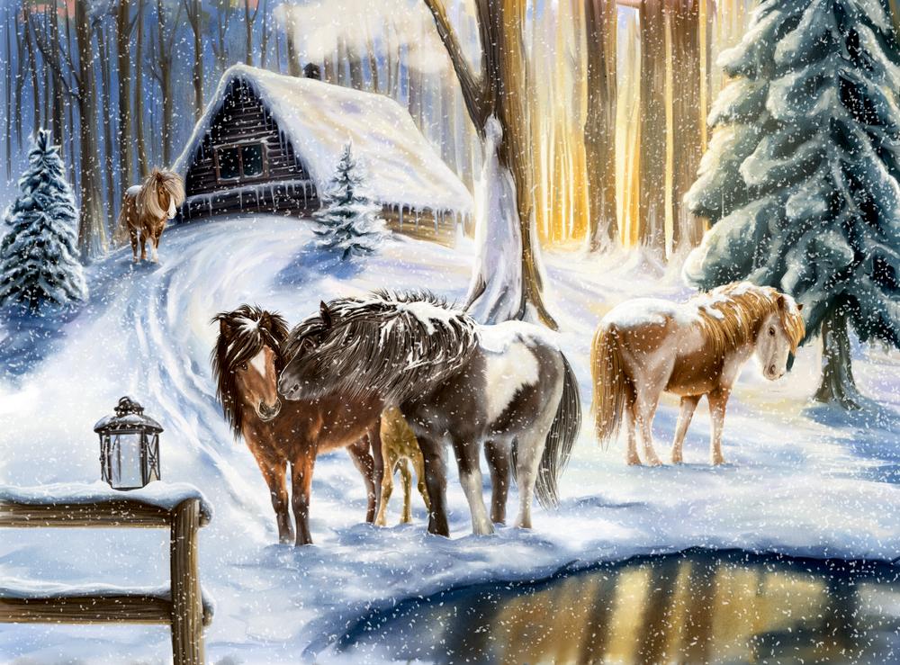 Winterpferde, Wandkalender