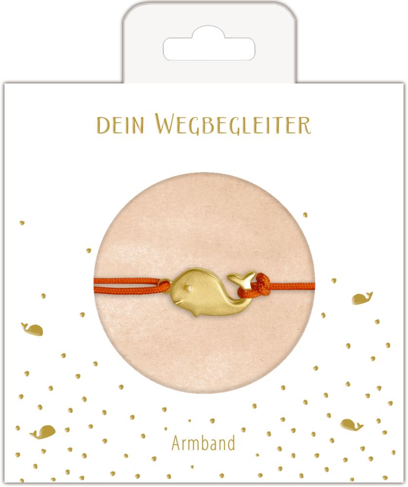 Armband mit Walanhänger (vergoldet)