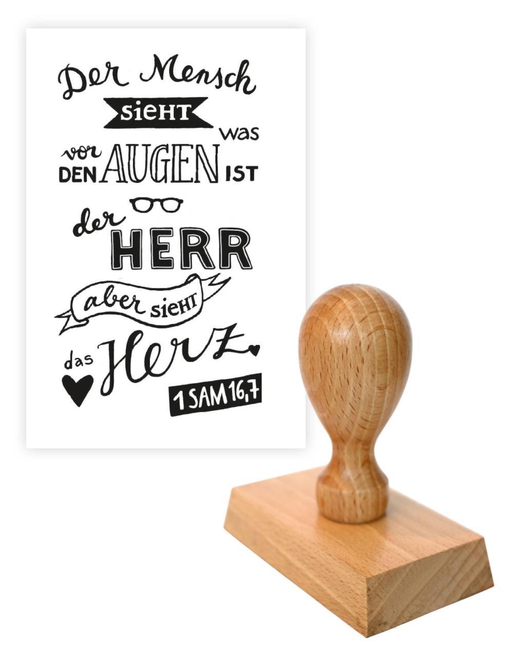 Stempel 'Der Mensch sieht was vor Augen'