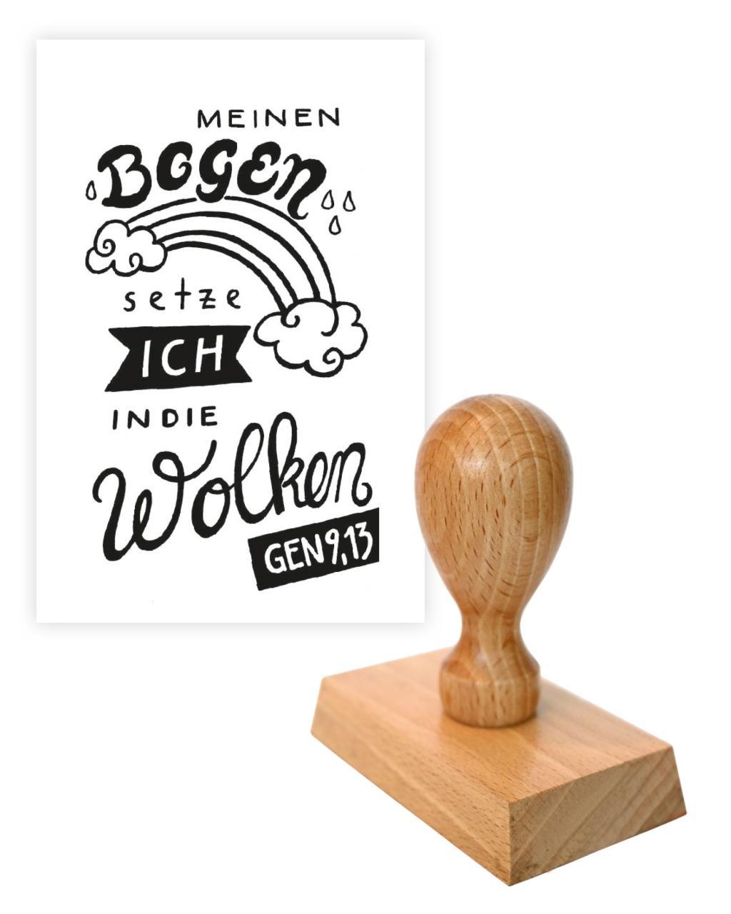 Stempel 'Meinen Bogen setze ich in ...'