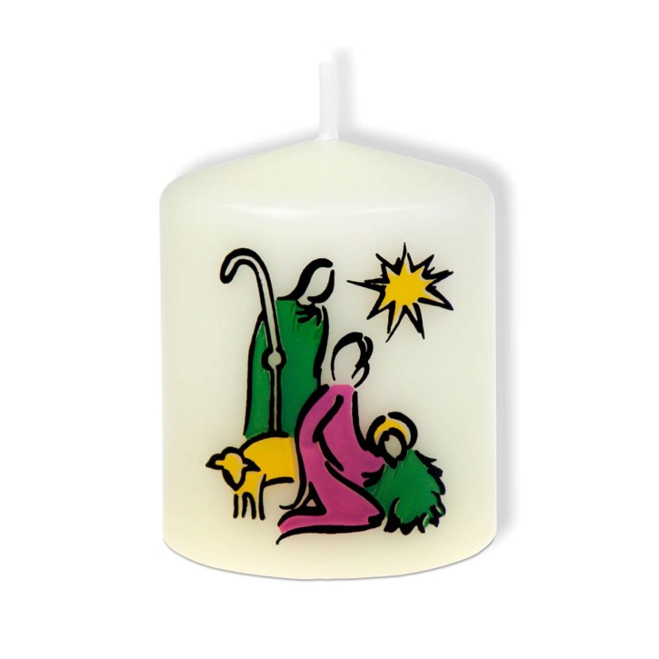 Kerze Krippe