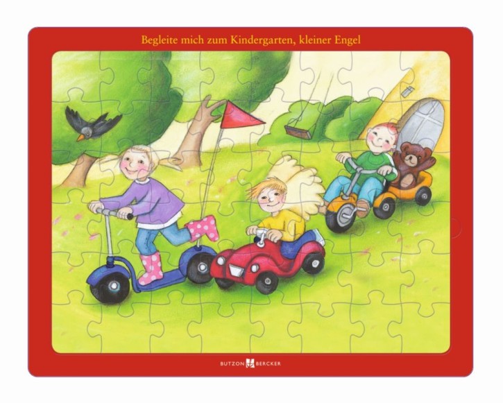 Begleite mich zum Kindergarten, kleiner Engel! - Glaubens-Puzzle