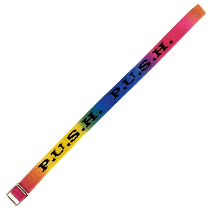 Gewebtes Armband - P.U.S.H. Regenbogen