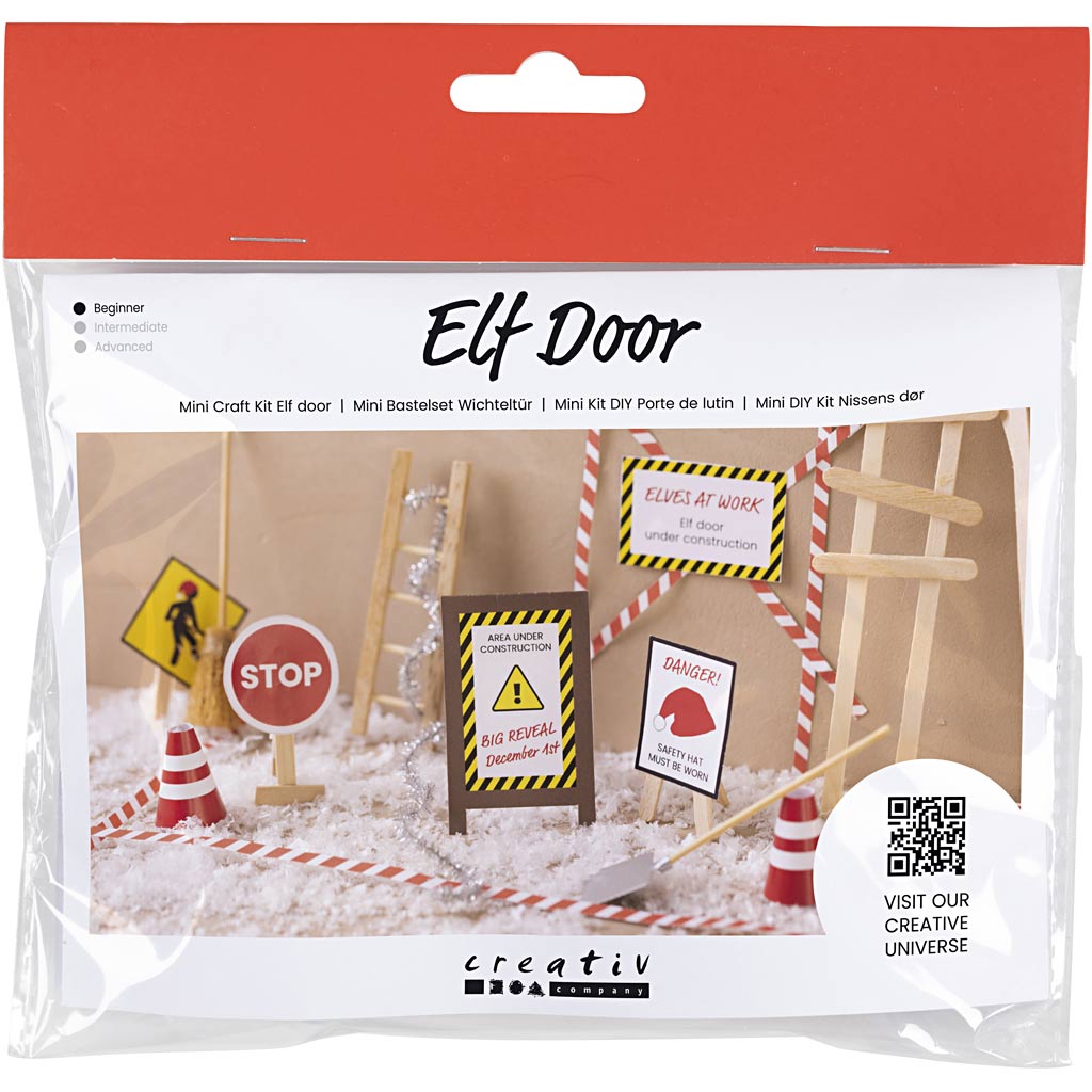 Creativ Company DIY Sets Miniaturen Mini Kreativ Set Wichteltür, Im Bau, Kreativ Box