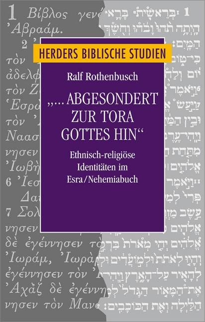 ... abgesondert zur Tora Gottes hin