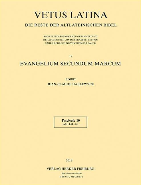 Evangelium secundum Marcum. Fasc.10