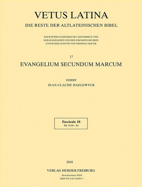Evangelium secundum Marcum. Fasc.10