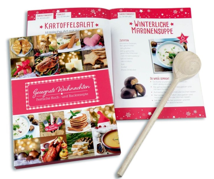 Weihnachts-Set - Rezeptbuch & Kochlöffel