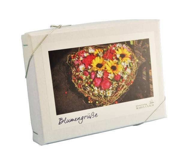 Kartenbox Blumengrüße, 2 x 6 versch. Motive, in Geschenkbox