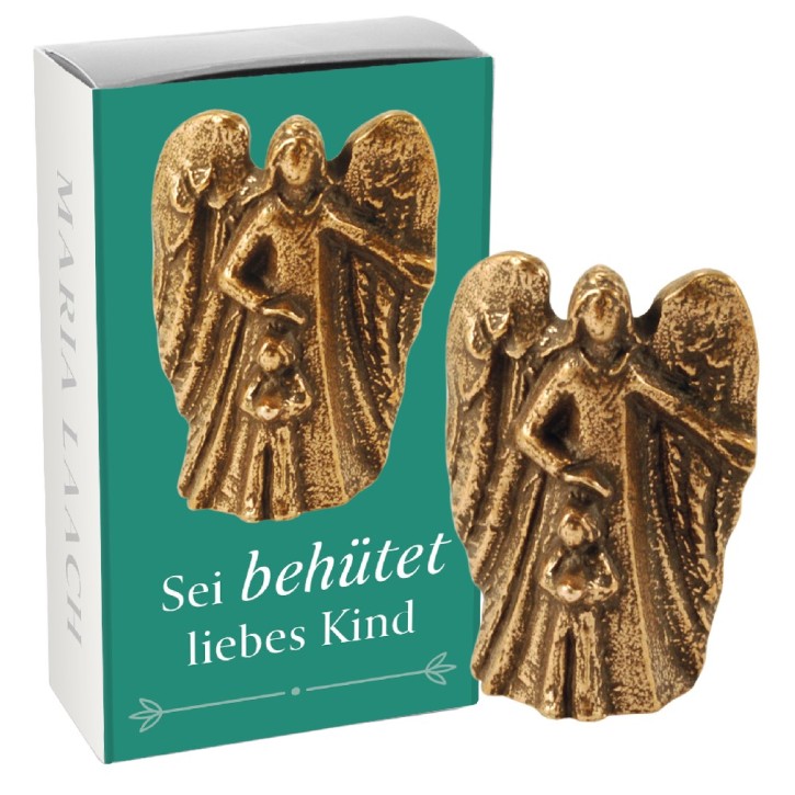 Figur Sei behütet liebes Kind, in Schachtel