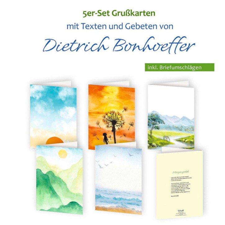 5er-Set Grußkarten »Dietrich Bonhoeffer«