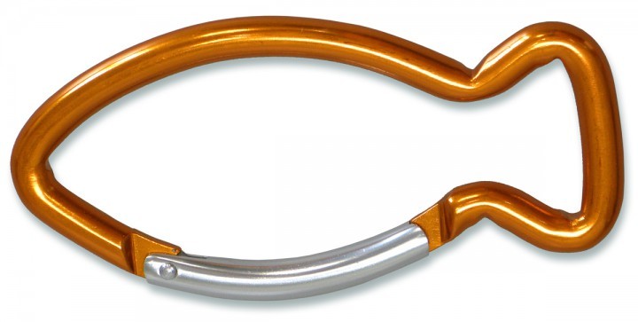 Karabinerhaken Ichthys in Orange