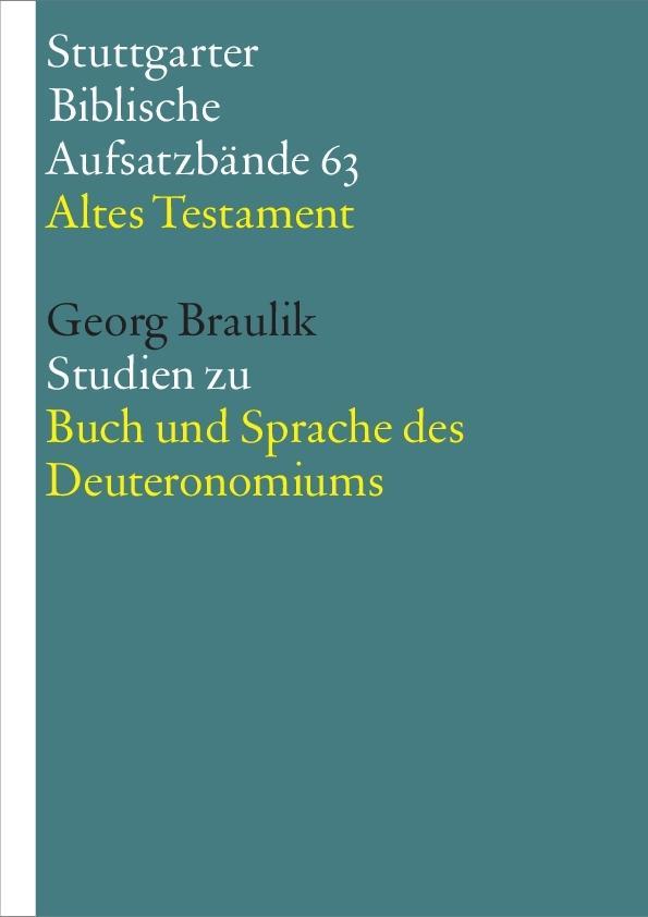Braulik, G: Buch und Sprache des Deuteronomiums