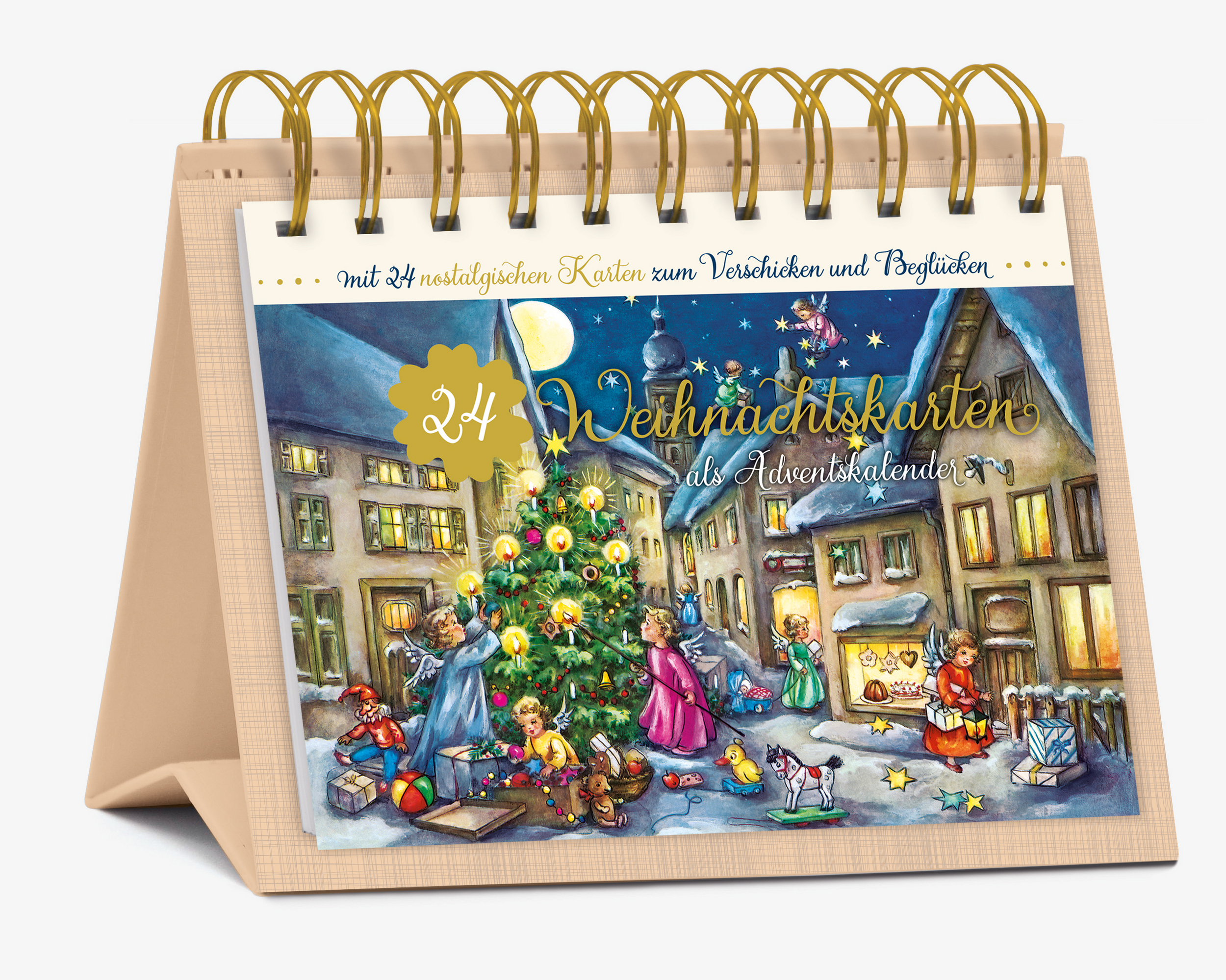 Postkarten-Adventskalender '24 Nostalgische Weihnachtskarten'