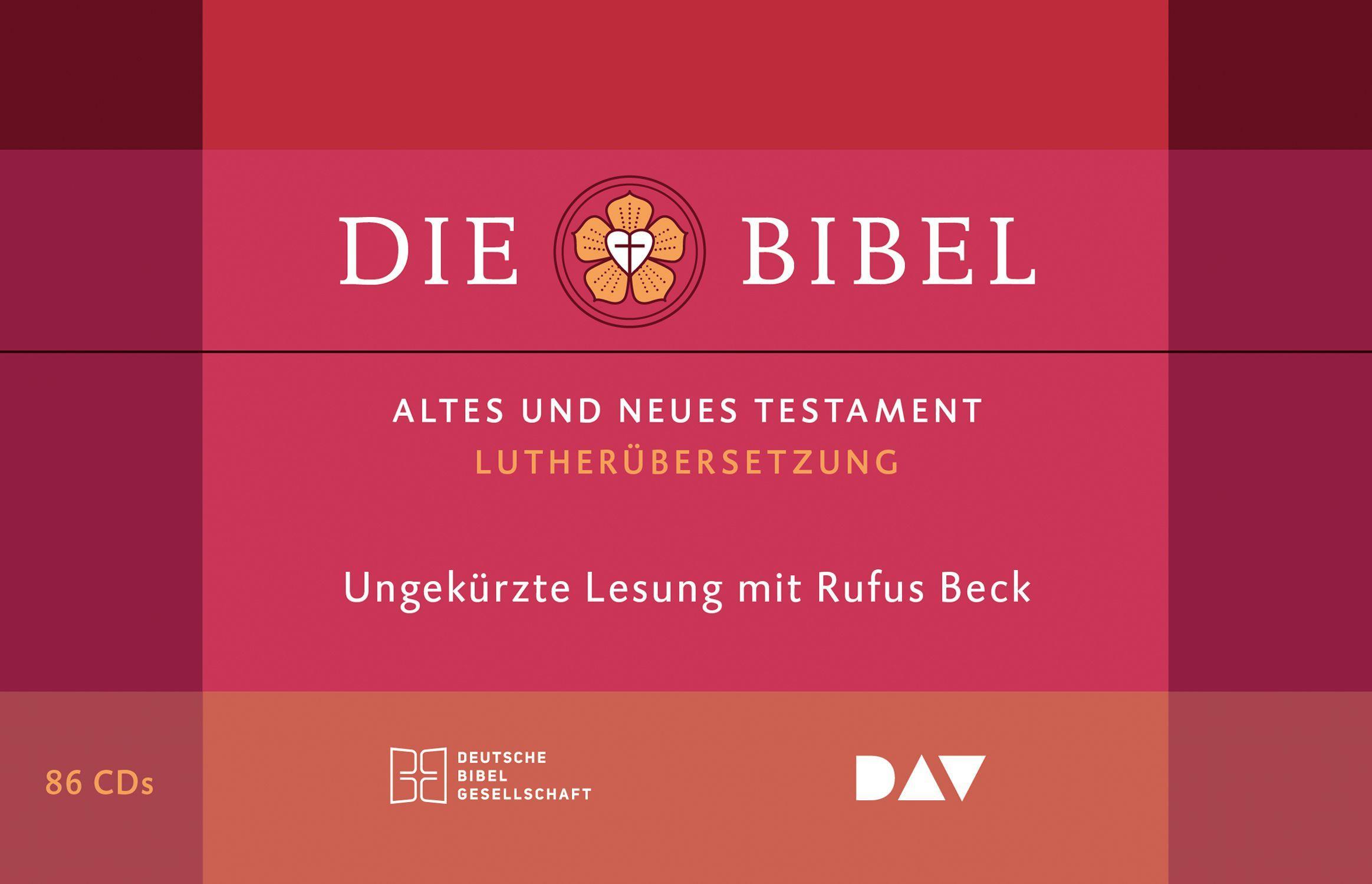 Die Bibel. Gelesen von Rufus Beck, 86 Audio-CDs