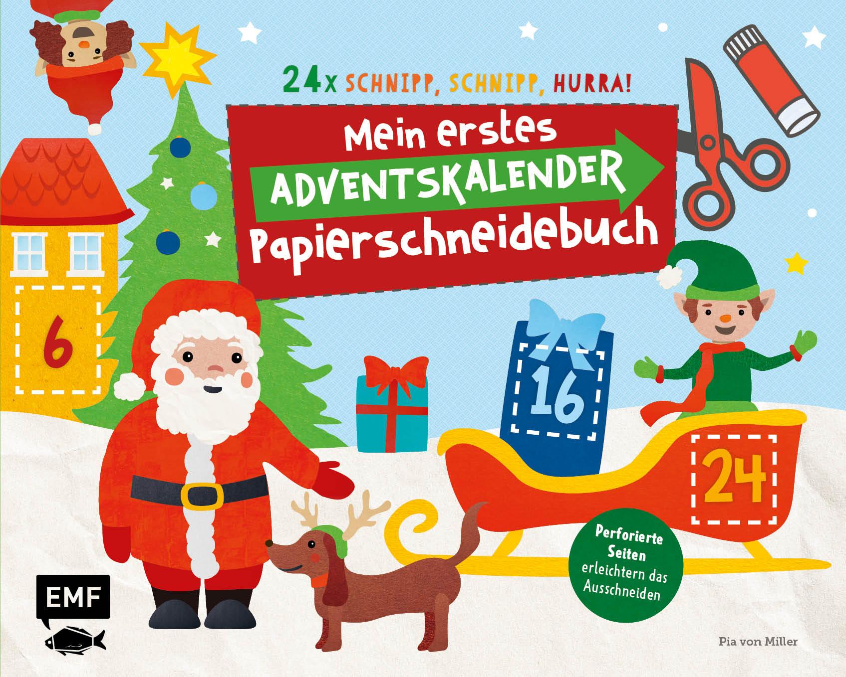 Mein erstes Adventskalender Papierschneidebuch