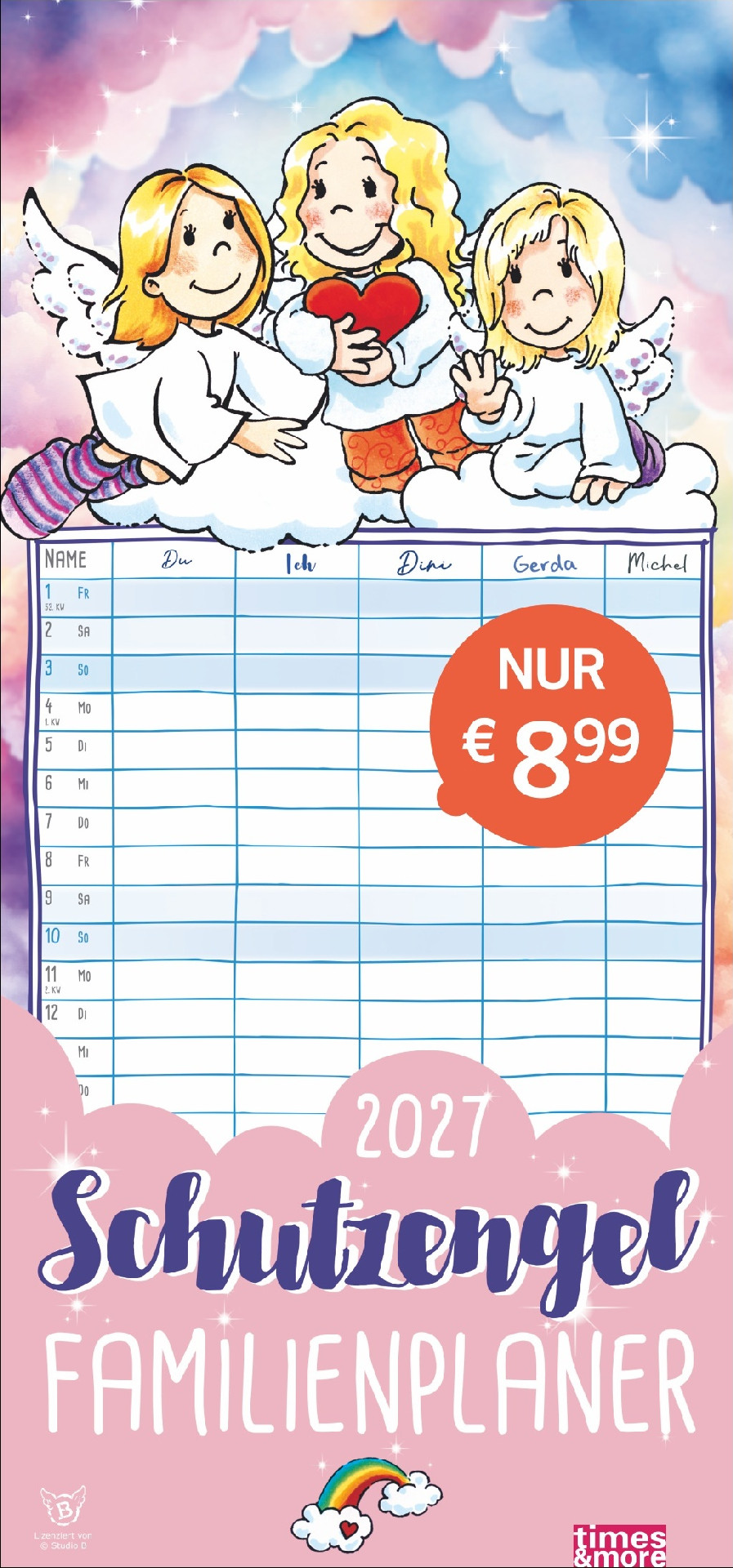times&more Schutzengel Familienplaner 2027