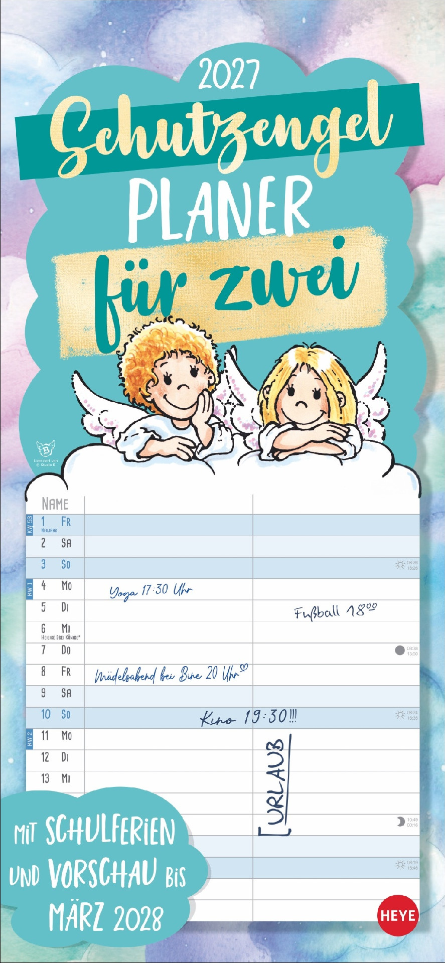 Schutzengel Planer für zwei 2027