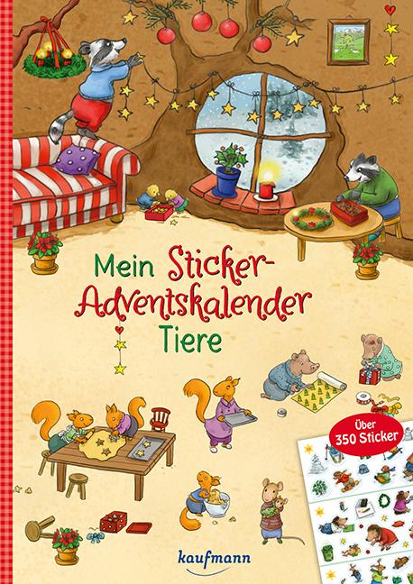 Mein Sticker-Adventskalender - Tiere