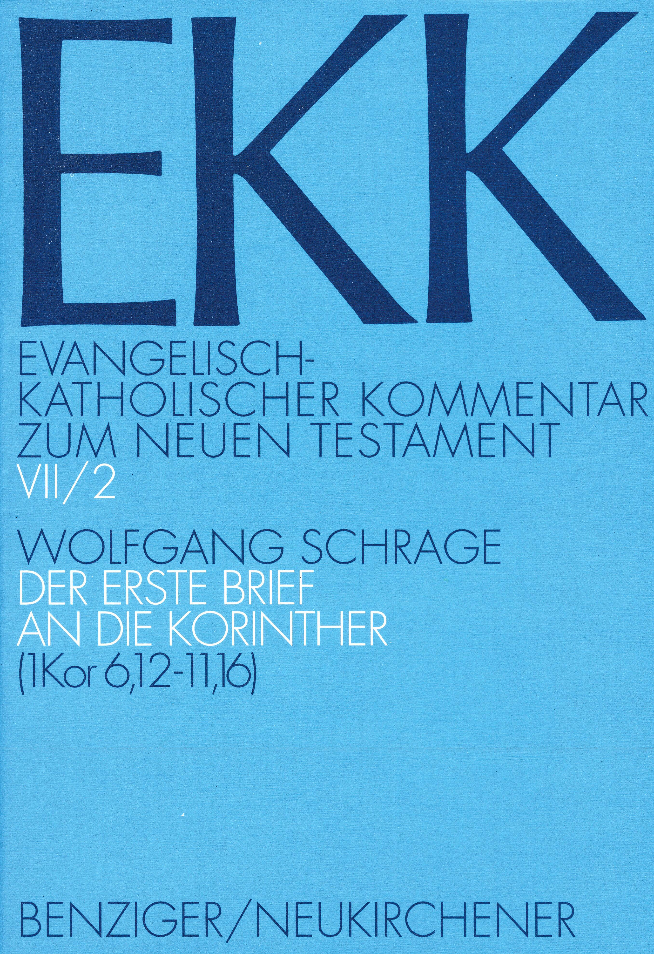 Der erste Brief an die Korinther 6,12 ff