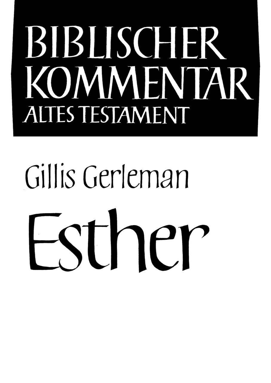 Esther - Studienausgabe