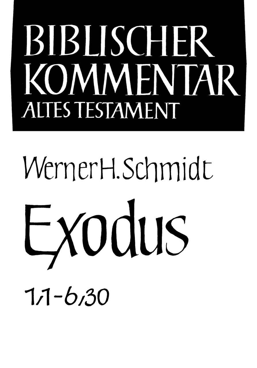 Exodus (1,1-6,30) - Studienausgabe